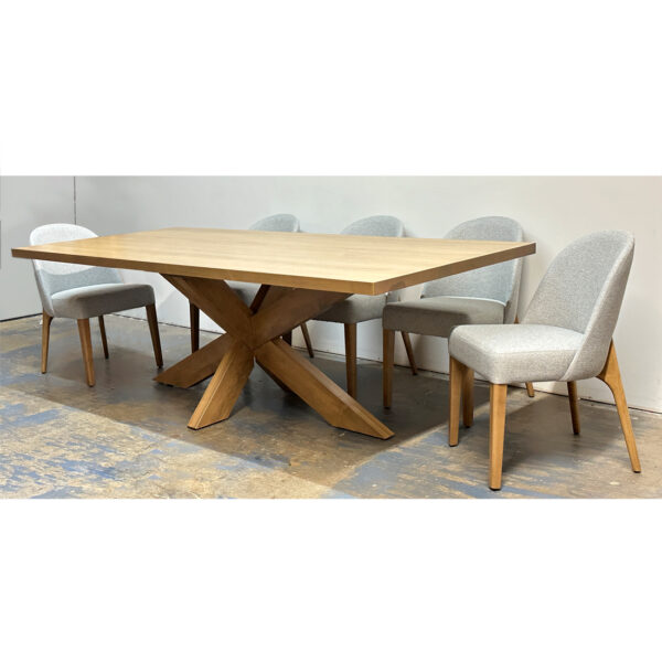 Leka Solid Wood Modern Table | Handcrafted Dining Table 04-01