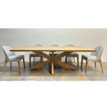 Leka Solid Wood Modern Table | Handcrafted Dining Table 04-02
