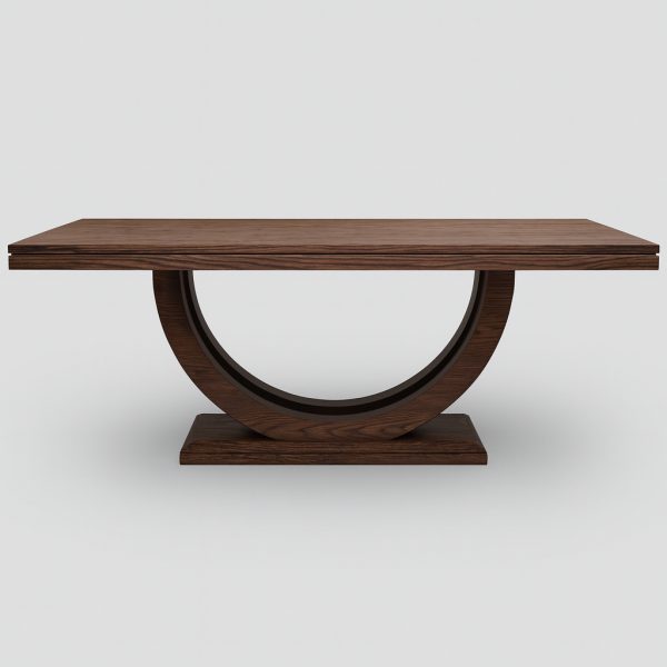 Metro Solid Wood Dining Table | Custom Modern Dining Table 00-02