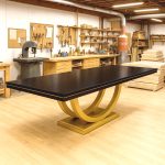 Metro Solid Wood Dining Table | Custom Modern Dining Table 04-00