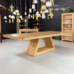 Shard Solid Wood Dining Table | Custom Modern Extendable Dining Table 04-01