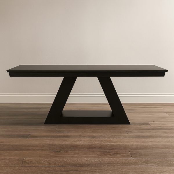 Verona Solid Wood Dining Table | Custom Modern Extendable Dining Table  00-04