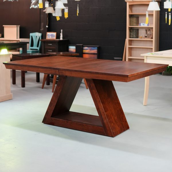 Verona Solid Wood Dining Table | Custom Modern Extendable Dining Table 02-01