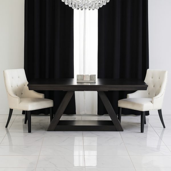 Verona Solid Wood Dining Table | Custom Modern Extendable Dining Table 02-02