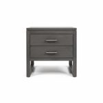 Tempus Solid Wood Modern Nightstand | Handcrafted Bedside Table 00-01