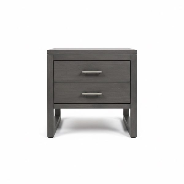 Tempus Solid Wood Modern Nightstand | Handcrafted Bedside Table 00-01