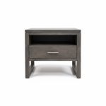 Tempus Solid Wood Modern Nightstand | Handcrafted Bedside Table 00-0