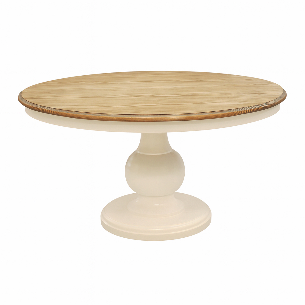 Dutchess Solid Wood Round Dining Table 00-01