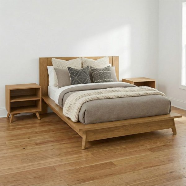 Hugo Solid Wood Platform Bed | Japanese Style Bed 01-01