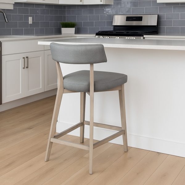 Myra Solid Wood Modern Stool 01-01