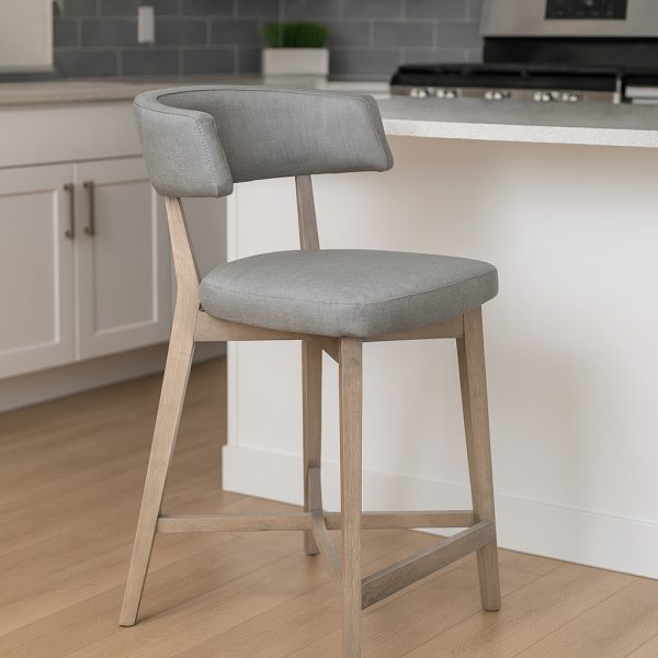 Myra Solid Wood Modern Stool 01-02