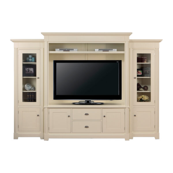 Tranquil Solid Wood TV Wall Unit | Custom Wall Unit 00-01