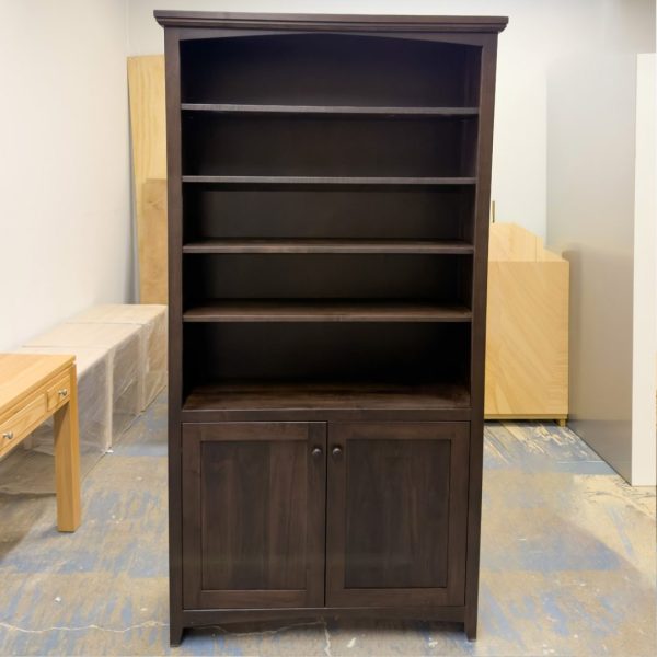 Fancy Solid Wood Bookcase | Handcrafted Custom Bookcase 06-02