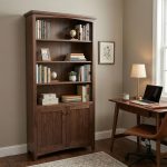 Fancy Solid Wood Bookcase | Handcrafted Custom Bookcase 07-02