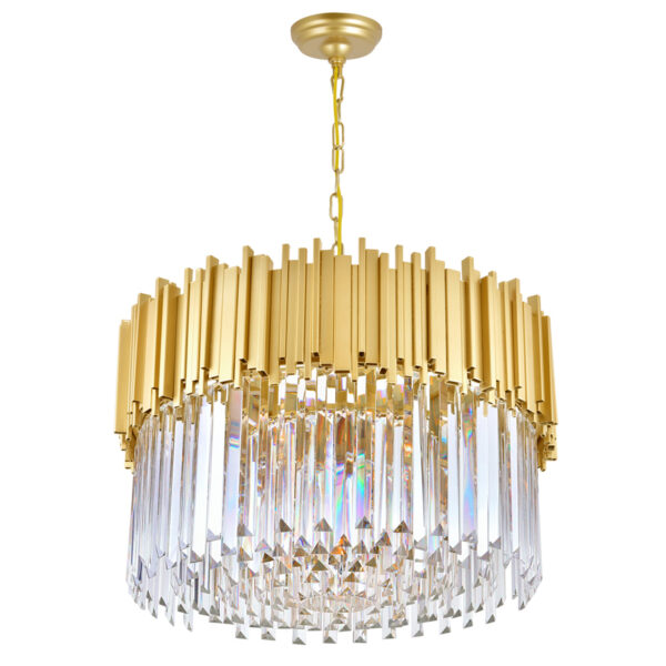 Deco Modern Chandelier 7L | Gold Down Chandelier 00-01