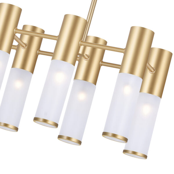 Golden Pipe Chandelier 12-Lights | Led Chandelier 00-03