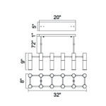 Golden Pipe Chandelier 12-Lights | LED Chandelier 00-05