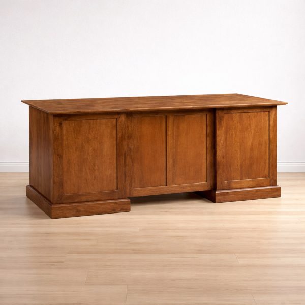 Traditional Solid Wood Desk | Custom Office Desk 0-04