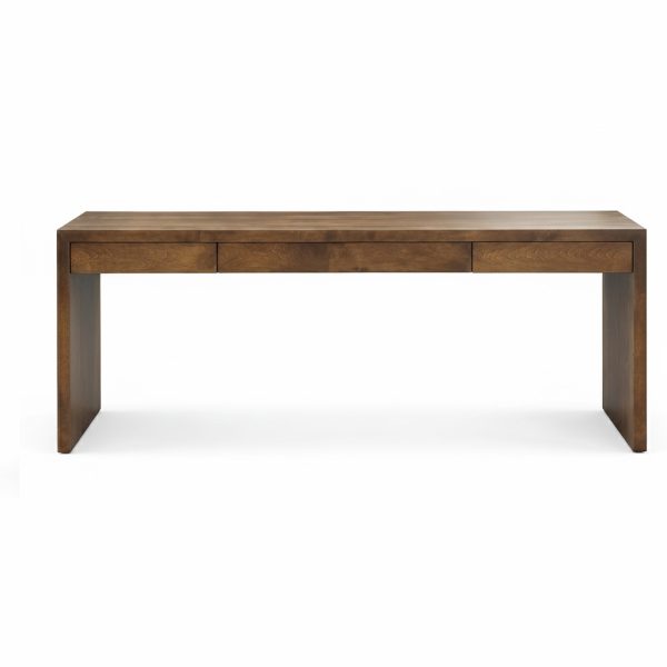 Waterfall Office Desk | Solid Wood Modern Desk 0-0