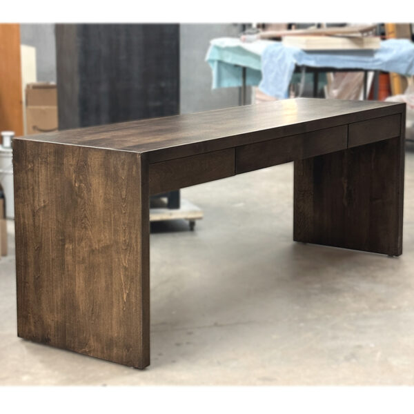 Waterfall Desk | Solid Wood Modern Desk 02-00