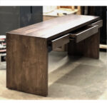 Waterfall Desk | Solid Wood Modern Desk 02-01
