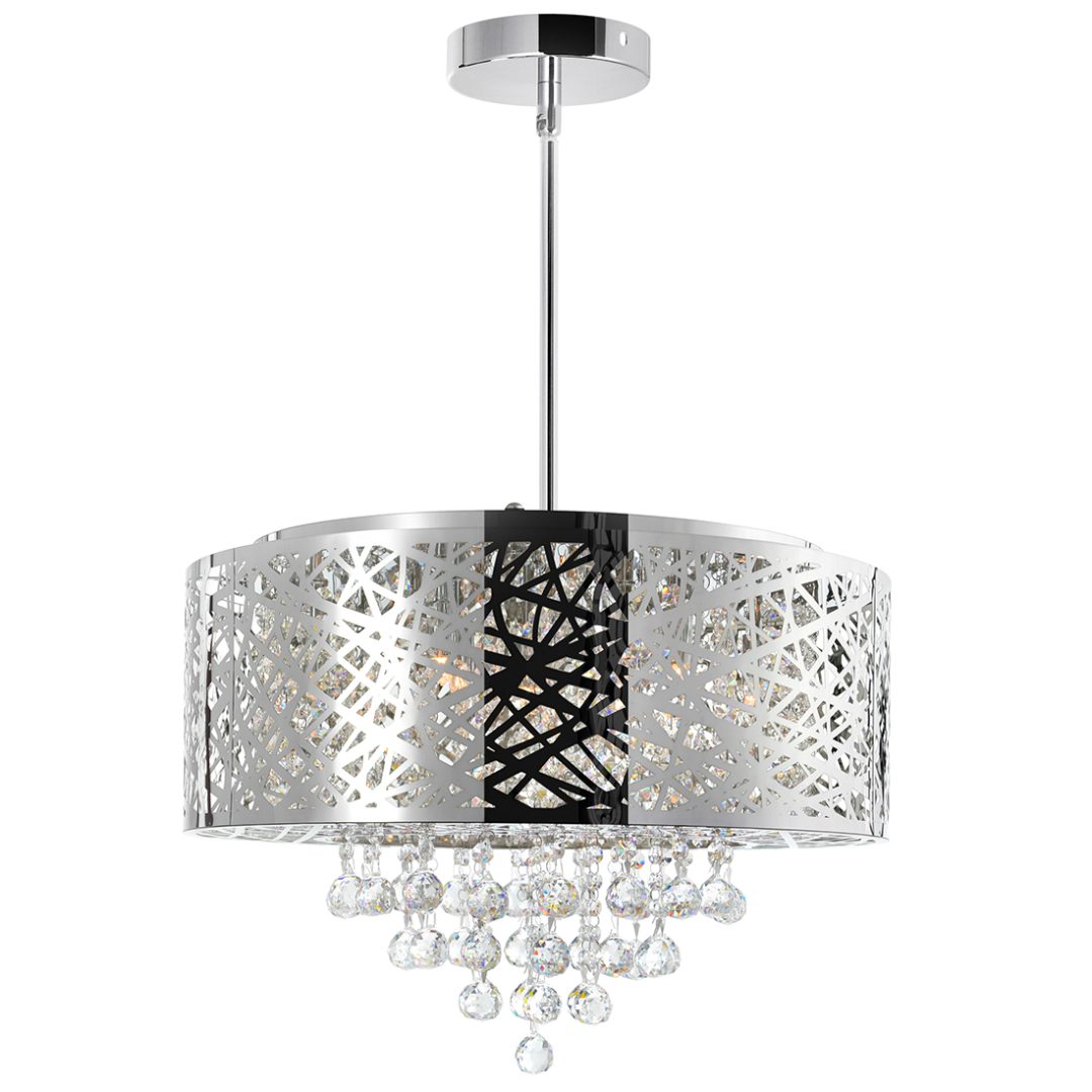 Celestia Modern Chrystal Chandelier | Chrome & Crystal Elegance 01-01