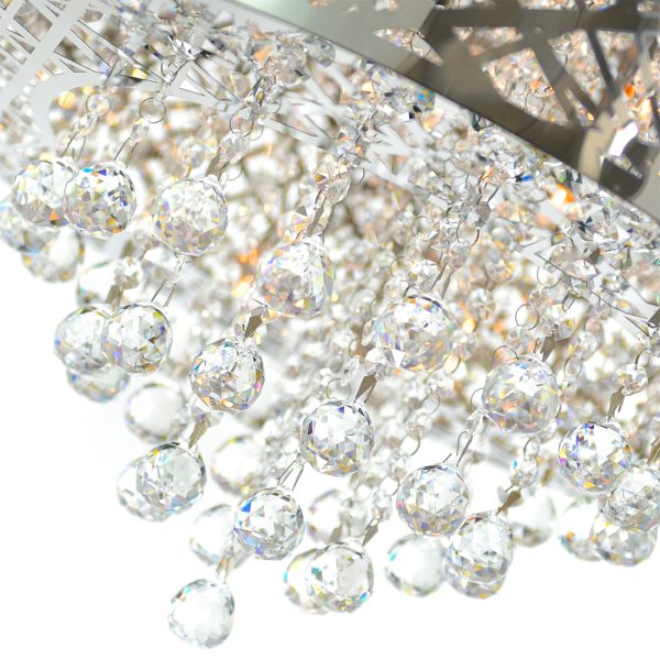 Celestia Modern Chrystal Chandelier | Chrome &Amp; Crystal Elegance 01-03