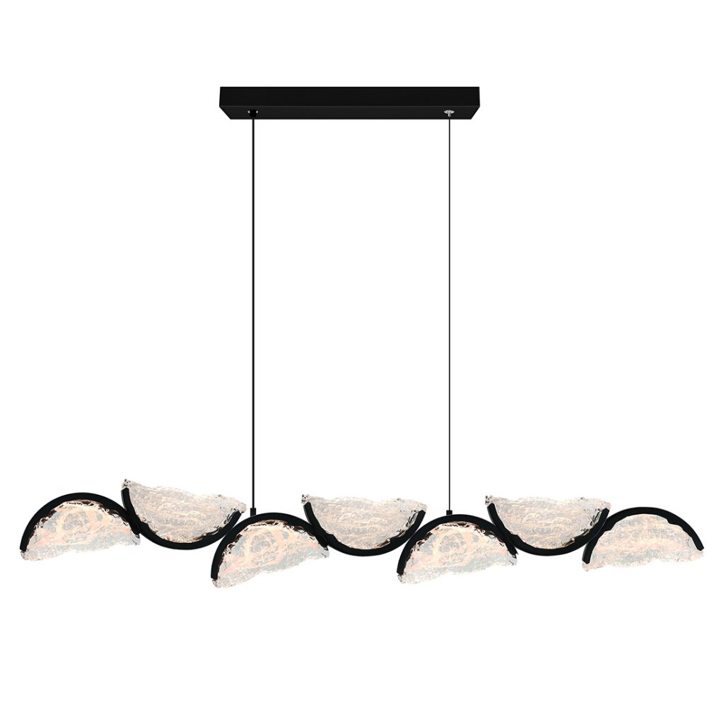 Moon Integrated Led Chandelier | Led Black Chandelier 01-01