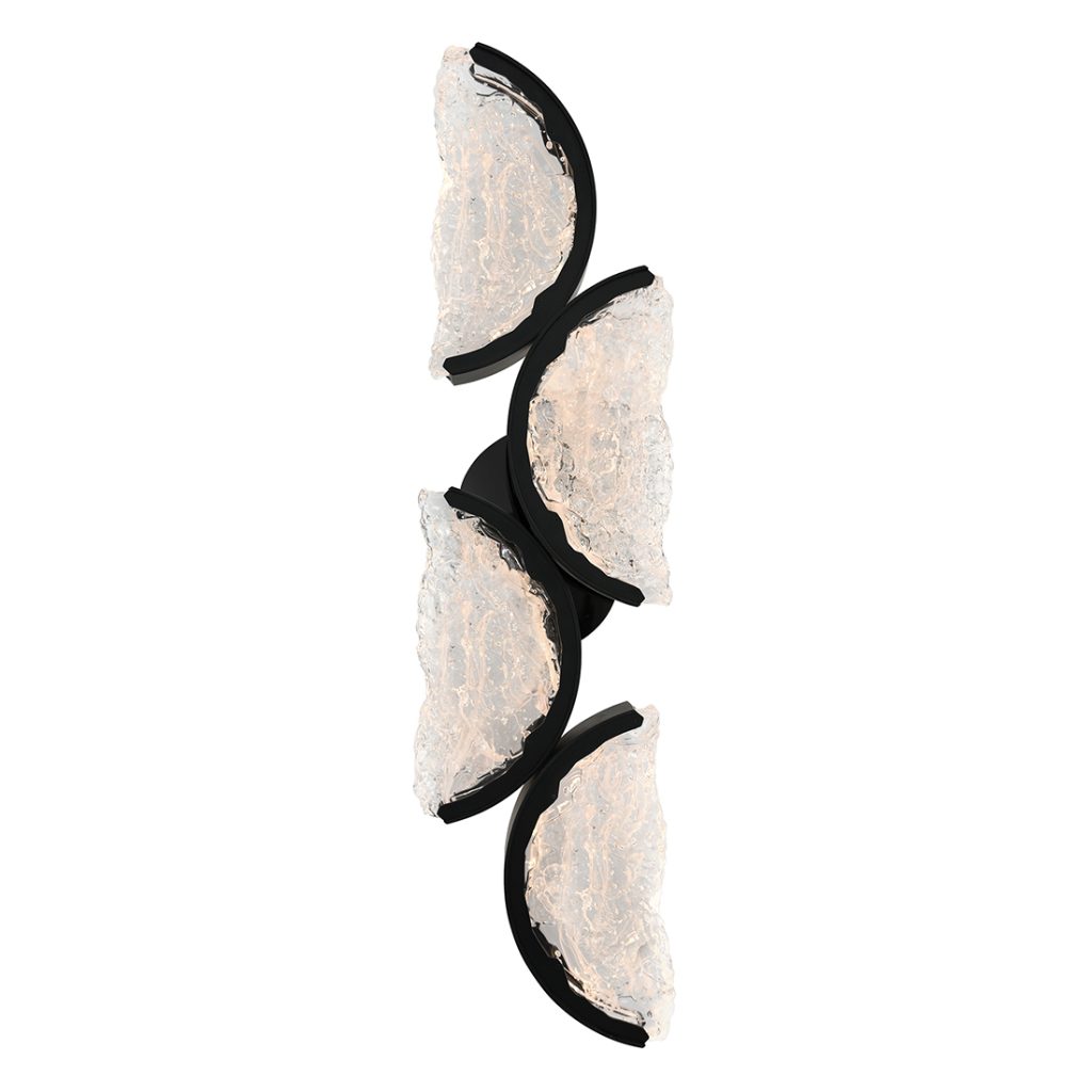 Moon Integrated Led Wall Light | Black Vanity Light01-01