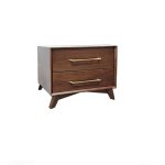 Modera Mid-Century Modern Nightstand | Elegant Solid Wood Nightstand 00-01