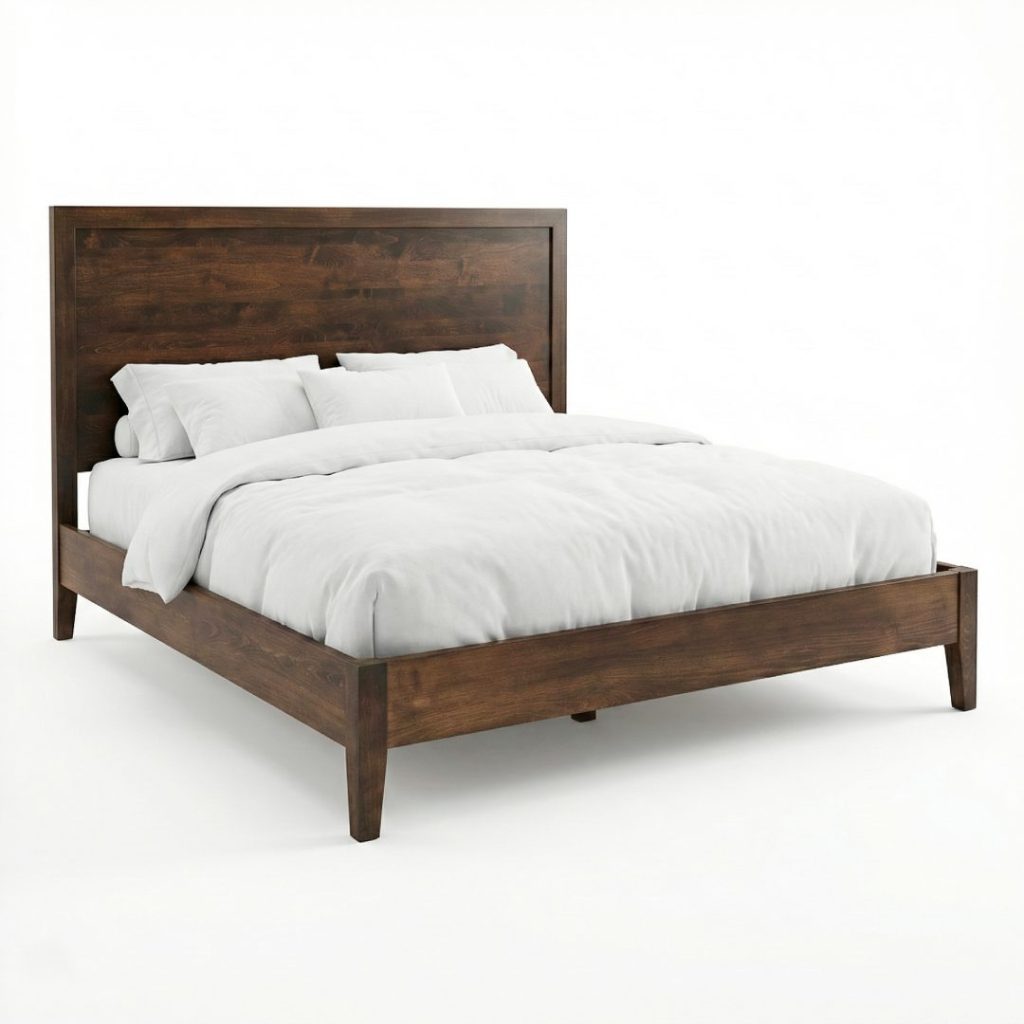 Modera Mid-Century Modern Bed | Solid Wood Custom Bed 00-01