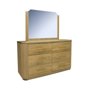 Osten Solid Wood Dresser |  Modern Dresser - Fluted Design 00-01