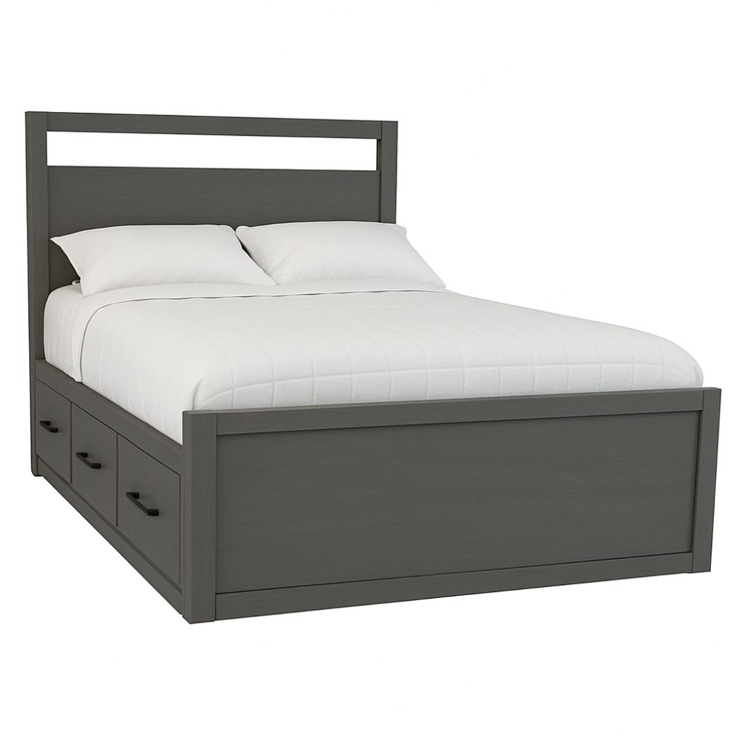 Tempus Solid Wood Storage Bed | Custom Condo Bed 00-01