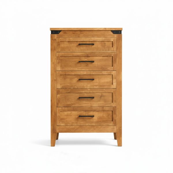 Union Station Rustic Chest – Solid Wood Vertical Drawer Chest 0-02