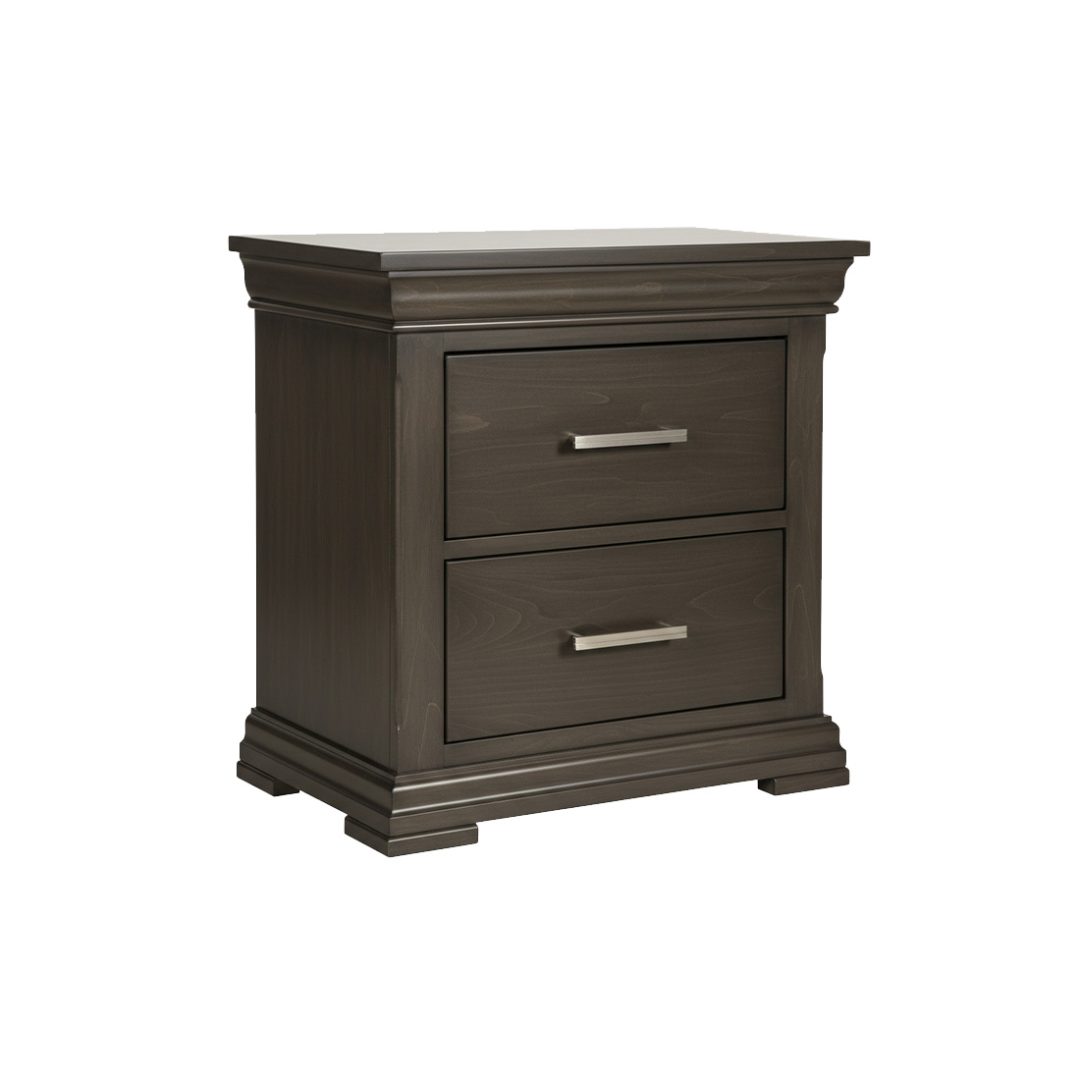 Manhattan Solid Wood Nightstand | Modern Classic Bedside Table 00-01