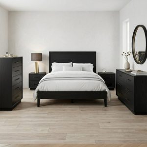 Modera Mid-Century Modern Bedroom Set | Solid Wood Bedroom Furniture 01-01