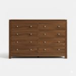 Newport Solid Wood Custom Modern Dresser | Handmade Wood Dresser 0-06