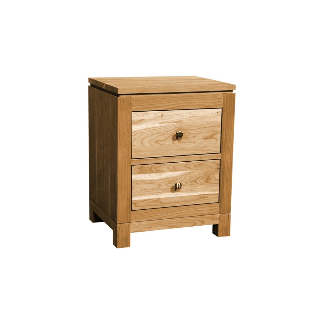 Newport Solid Wood Nightstand | Custom Modern Nightstand 00-01