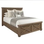 Truss Solid Wood Farmhouse Bed | Custom Hardwood Bed Frame 00-01