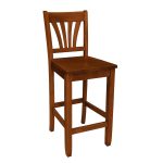 Cuba Custom Solid Wood Bar Stool | Custom Stool 00-01