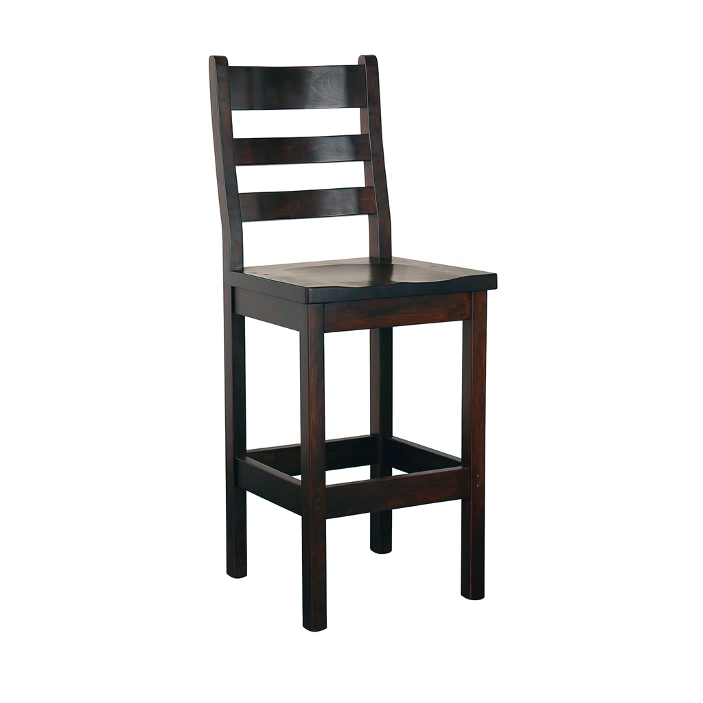 Mini Ladder Back Custom Solid Wood Stool | Custom Height Stool 00-01