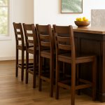 Mini Ladder Back Custom Solid Wood Stool | Custom Height Stool 01-04