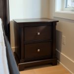 Tranquil Solid Wood 2 Drawer Nightstand | Custom Handmade Nightstand 03-01