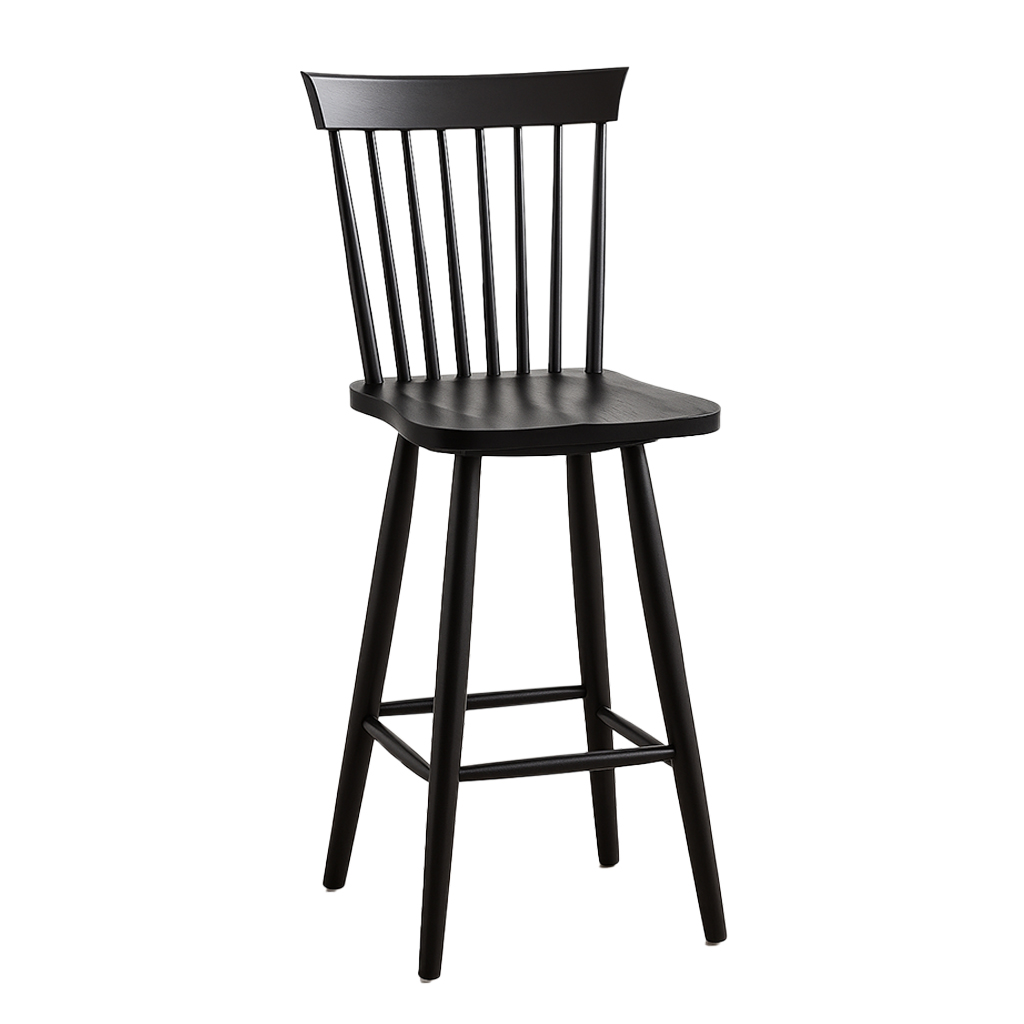 Shaker Side Solid Wood Stool | Solid Wood Swivel Stool 00-01