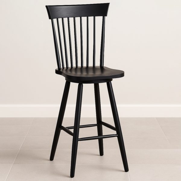 Shaker Side Solid Wood Stool | Solid Wood Swivel Stool 01-01