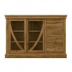 Art Deco Solid Wood Sideboard | Handcrafted Sliding-Door Sideboard 00-01