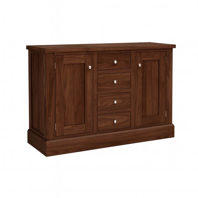 Brentwood Solid Wood Sideboard | Handcrafted Storage Cabinet | Naked ...