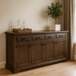Chateau Solid Wood Sideboard | Handcrafted Classic Buffet Cabinet 03-00