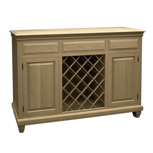 Florentino Solid Wood Sideboard | Handcrafted Classic Buffet Cabinet 0-05