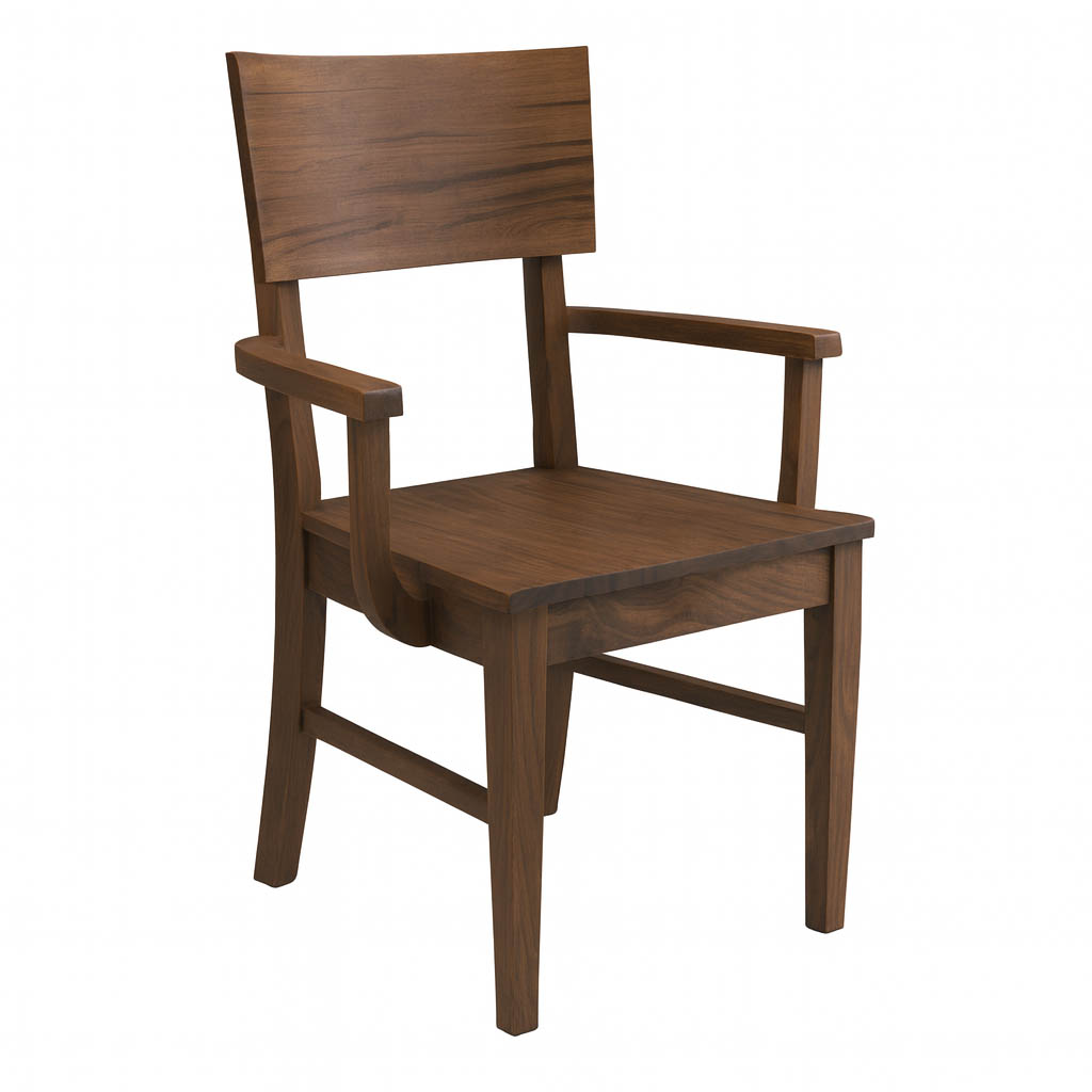 Kirkland Solid Wood Arm Chair – Custom Modern Dining Chair 00-01